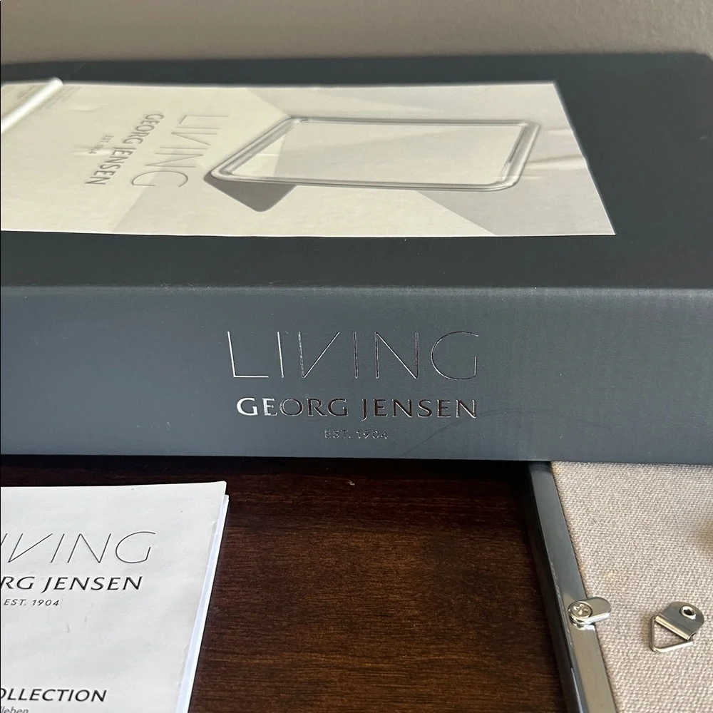 New in box Georg Jensen Polished Silver tableau mirror. Makes a beautiful gift - Picture 7 of 9